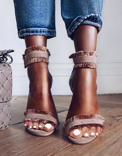 Sandali stiletto tronchetto
