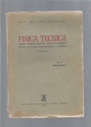 Fisica tecnica vol 1 - fisica,