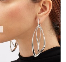  Orecchini FRANCO PIANEGONDA .925 STERLING DOPPIO PENDENTE NUOVI ($510 vendita al dettaglio)