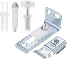 Kit Ferramenta per Porte a Libro Include Perno Superiore E Inferiore, Staffa E R