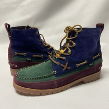 POLO Ralph Lauren Country Ranger MID Color Block stivali in velluto a coste scamosciato da uomo 9,5