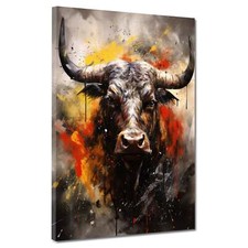 Quadro stampa su tela Toro con
