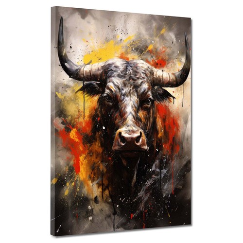 Quadro stampa tela toro con - quadro,