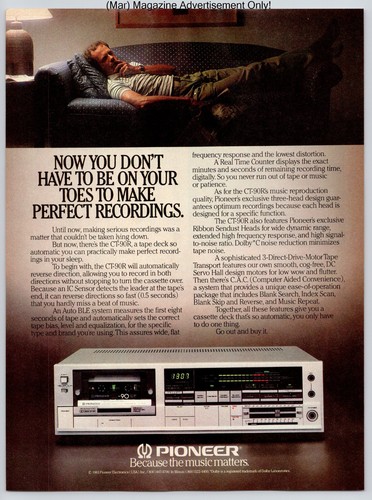 Pioneer 90r stereo tape - pioneer, ct-90r