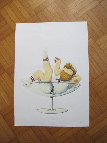 Naki illustration martini - naki,