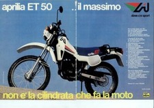 APRILIA ADESIVI ORIGINALI GENUINE DECAL ET 50 1983 BIANCO TABELLA DESTRA #2