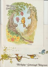 TELEGRAMMA AUGURI COMPLEANNO 1975 CON BUSTA - MAI USATO - SCARSO