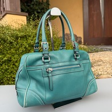 Borsa Coach Soho in pelle 8A69 turchese verde acqua borsa pieno fiore vintage Y2K