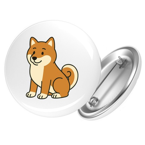 Button shiba inu fumetto shibi - button,