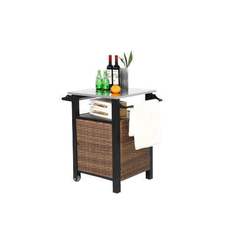 Stainless steel extended table - extended,