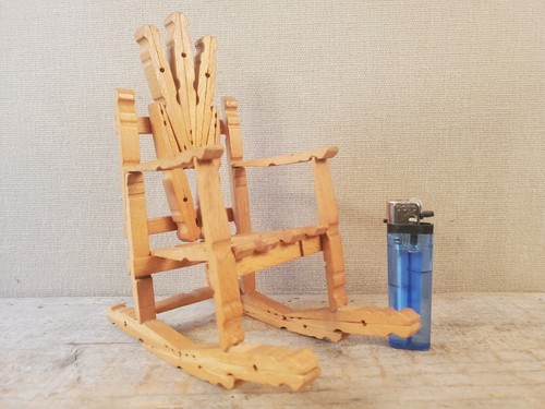 Spilla vestiti legno - sedia, a