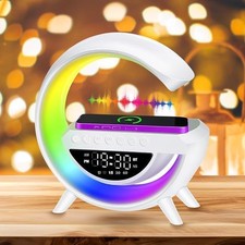 Sveglia LED con Bluetooth, Ricarica Wireless e Luce Notturna Touch