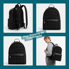 Zaino Coach Unisex Nero Logo