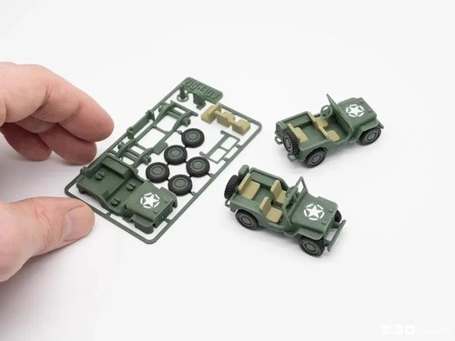Modellino targa jeep militare