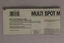 Minolta Multi Spot Memory Card