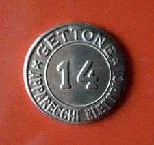 GETTONE APPARECCHI ELETTRICI APP. AUTOMATICI 14 (RARO) [K937]