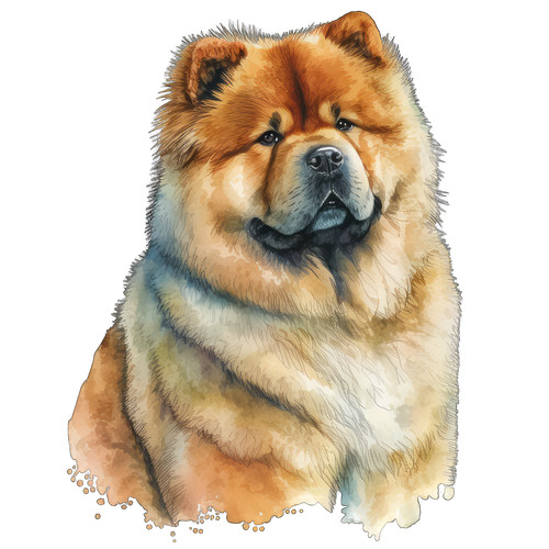 Adesivi auto chow - chow,
