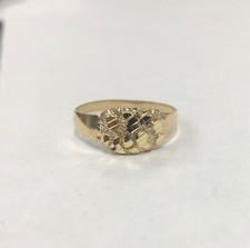 Anello uomo pepita ovale vero