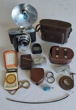 KODAK VINTAGE RETINA 1b FLASH ESPOSIMETRO LENTI ADDIZIONALI MANUALI LIBRETTI