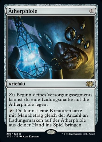 Mtg aether vial german exc - mtg,
