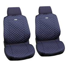 PAIR UNIVERSAL BLUE COTTON CAR