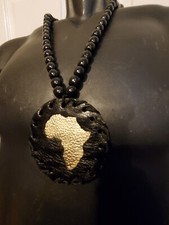 Medaglione Africa in pelle