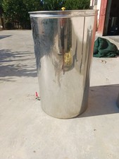 Botte Belvivere 500 lt acciaio inox serbatoio per alimenti vino olio senza tappo