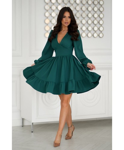 Abito corto elegante colore - abito,