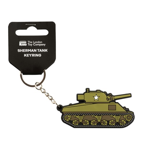 Sherman tank keyring - sherman,