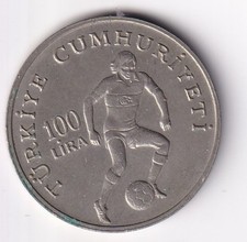 TURCHIA - MONETA 100 LIRA 1982 MONDIALI DI CALCIO ??