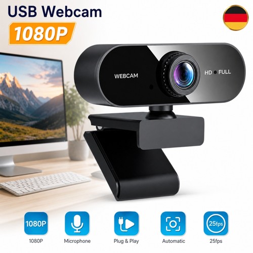 Webcam usb 1080p full - usb,