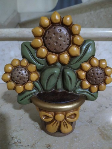 Vaso con tre girasoli thun - vaso,