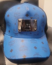 CAPPELLO TRUCKER MCM BLU RARO