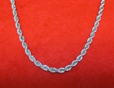 45.7cm 14KT Oro Bianco EP 3MM