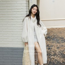 Parka donna invernale visone