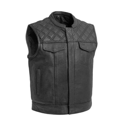Gilet uomo nero vera - , pelle