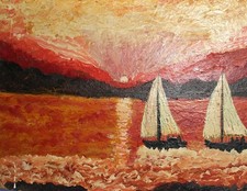 Dipinto a olio fauvista