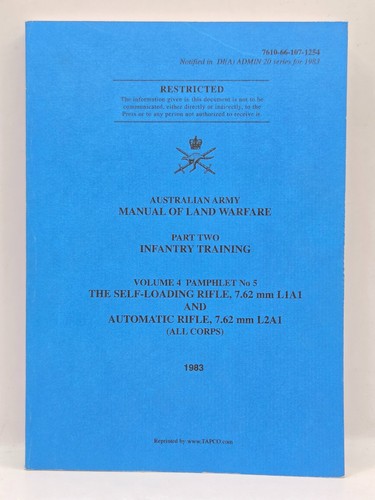 1983 australian army manual - australian, of