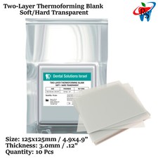Fogli vuoti per formatura sottovuoto duri doppi denti 10 piastre 3 mm/.12"