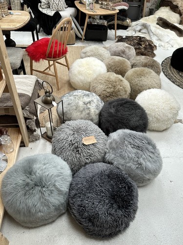 Pouf pelle pecora fatti - di,
