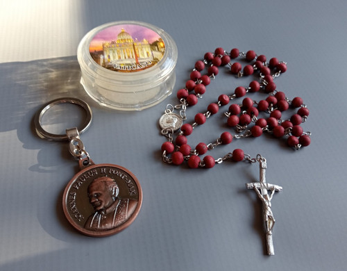 Pope john paul red wood - pope,