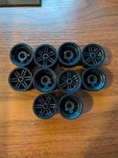 LEGO LOTTO 8 RUOTE CERCHI NERI