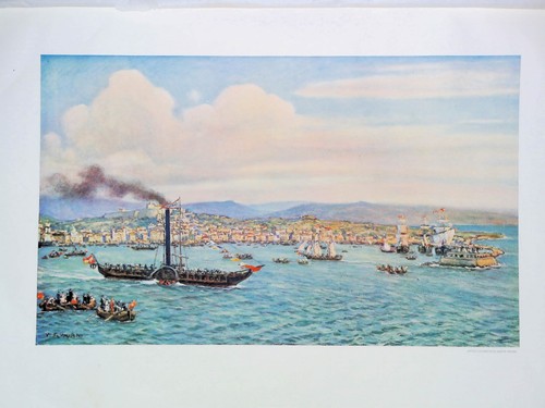 Stampa trieste piroscafo - trieste, il
