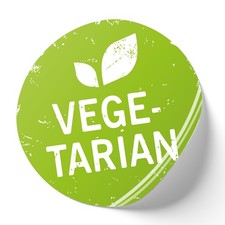Adesivo vegetariano 20cm - adesivo, "vegetariano"