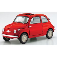 Ks08966R Minicar 1/18 Fiat Nuova 500 Rosso Corallo Diecast