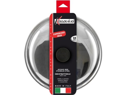 Coperchio inox 18 - inox, cm.