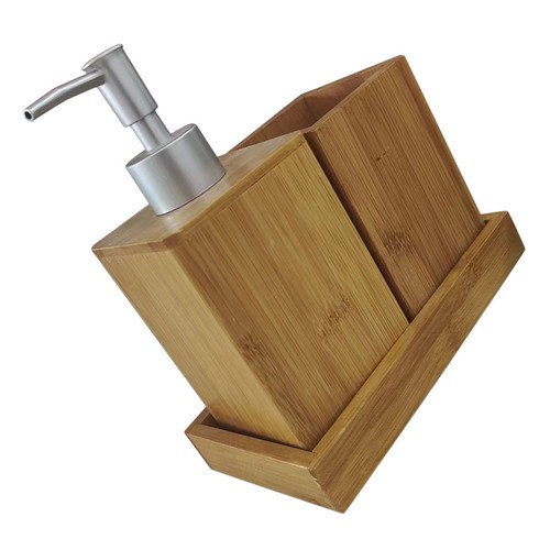 Set accessori bagno bambù