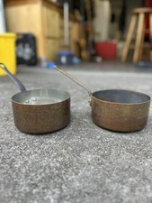 Coppia di pentole per salsa in