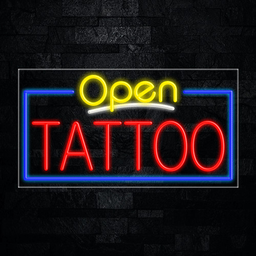 Tattoo led neon sign x - neon,