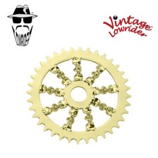 Catena pignone piatto ritorto bici bicicletta Lowrider vintage ORO 36T.